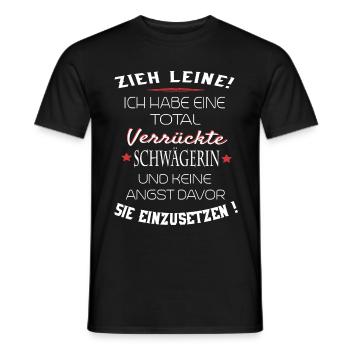 total verrückte Schwägerin - Männer T-Shirt - Schwarz - Vorne - AI Model Male 178 light (178cm)