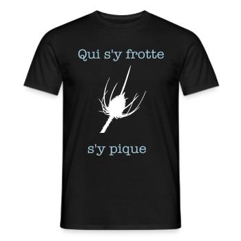 pique - Männer T-Shirt - Schwarz - Vorne - AI Model Male 178 light (178cm)