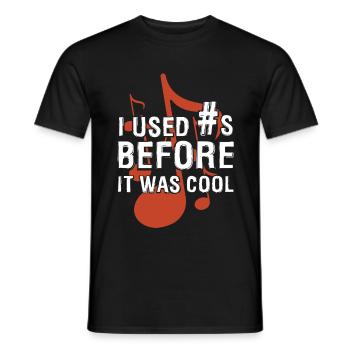 Music Lover I Used Before It Was Cool - Men's T-Shirt - black - Front - AI Model Male 178 light (178cm)
