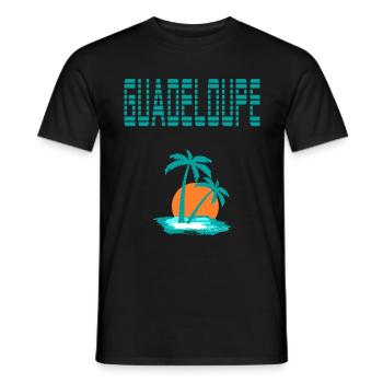 Guadeloupe - Men's T-Shirt - black - Front - AI Model Male 178 light (178cm)