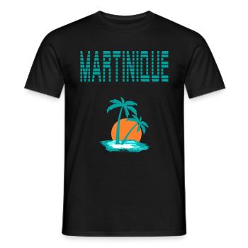 Martinique - Männer T-Shirt - Schwarz - Vorne - AI Model Male 178 light (178cm)