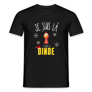 Cadeau Homme Gourmand Noel 4 - T-shirt homme - noir - Devant - AI Model Male 178 light (178cm)