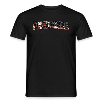 American Flag Pickleball - Men's T-Shirt - black - Front - AI Model Male 178 light (178cm)