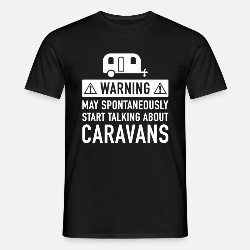 Lustige Caravan-Geschenk-Idee - Männer T-Shirt - Schwarz