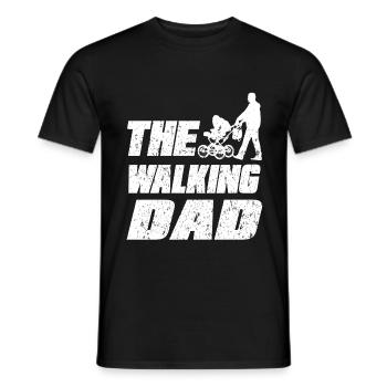 Le père de marche - T-shirt homme - noir - Devant - AI Model Male 178 light (178cm)
