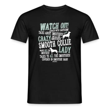 Watch Out! Smoothie W - Men's T-Shirt - black - Front - AI Model Male 178 light (178cm)
