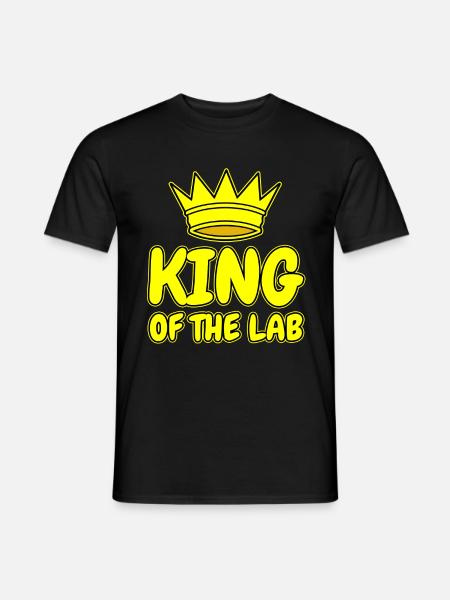 technicien de laboratoire en laboratoire cadeau - Mænd T-shirt - sort