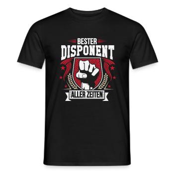 Bester Disponent aller zeiten - Männer T-Shirt - Schwarz - Vorne - AI Model Male 178 light (178cm)