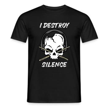 Drummer Baguettes Band Loud Metal Rock cadeau - T-shirt homme - noir - Devant - AI Model Male 178 light (178cm)