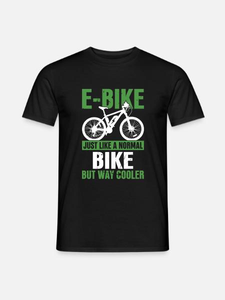 Funny E-Bike Bicycle Bike Quotes - Men's T-Shirt - black