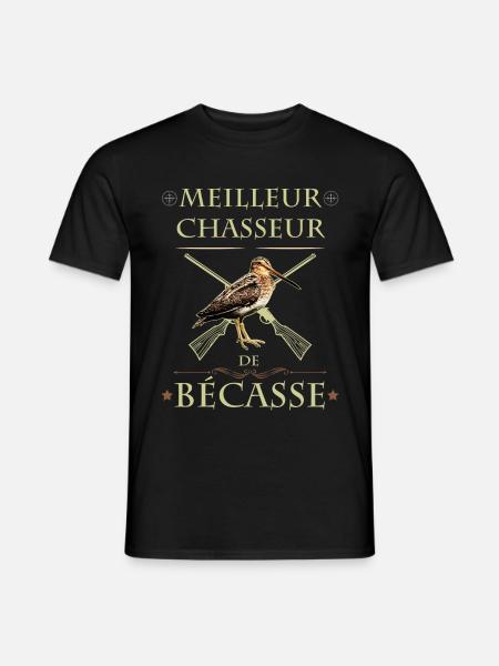 Bécasse tshirt drôle - T-shirt homme - noir