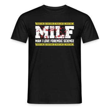 Forensic Scientist Forensic Forensic Science - Men's T-Shirt - black - Front - AI Model Male 178 light (178cm)