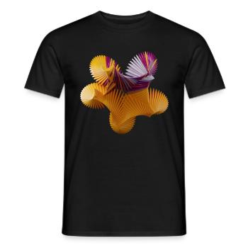 spiral 1 - Männer T-Shirt - Schwarz - Vorne - AI Model Male 178 light (178cm)
