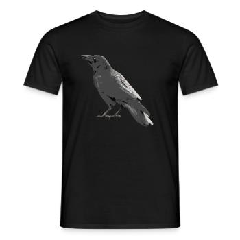 Crow - Men's T-Shirt - black - Front - AI Model Male 178 light (178cm)