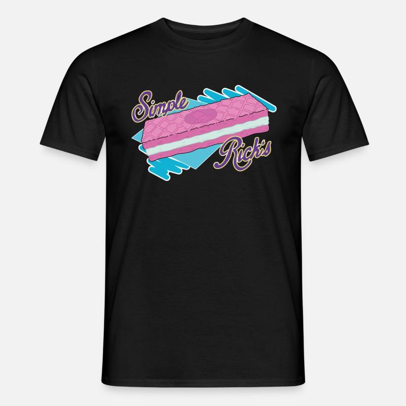 Rick And Morty Simple Rick's Keks Waffel - Mænd T-shirt - sort