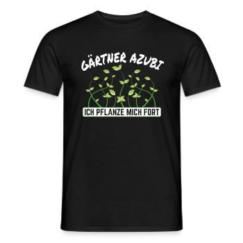 Gärtner Azubi Gartenbau Spruch - Männer T-Shirt - Schwarz - Vorne - AI Model Male 178 light (178cm)