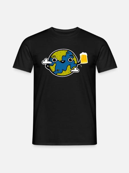 Planète Bière - Men's T-Shirt - black