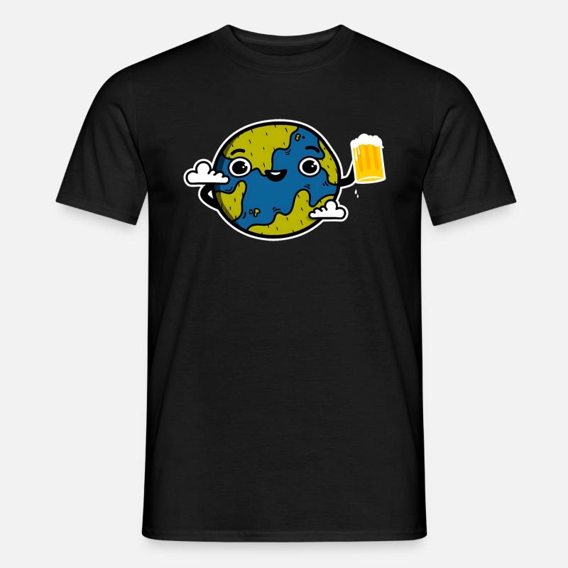 Planète Bière - Männer T-Shirt - Schwarz