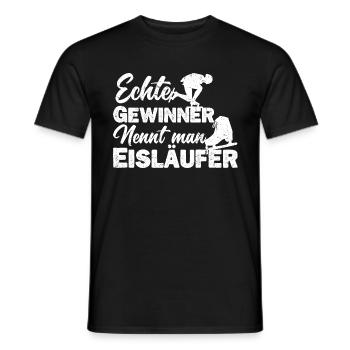 Eisläufer Eiskunstläufer Eislaufen Spruch - Männer T-Shirt - Schwarz - Vorne - AI Model Male 178 light (178cm)