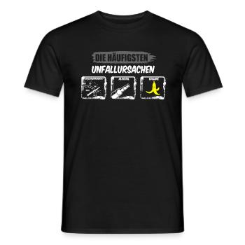 Unfallursachen Gaming - Männer T-Shirt - Schwarz - Vorne - AI Model Male 178 light (178cm)