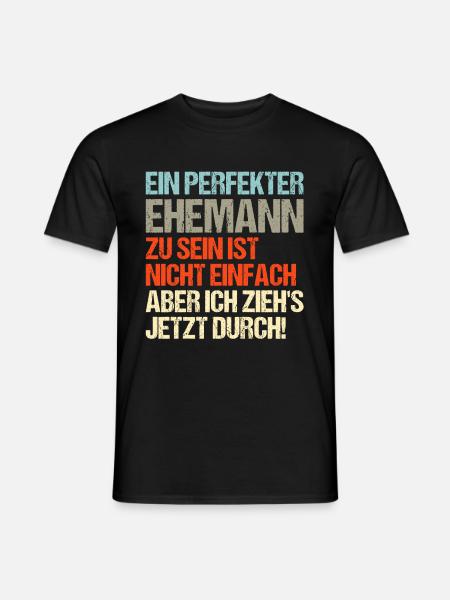 Perfekter Ehemann - Männer T-Shirt - Schwarz