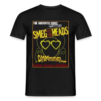Smeg and the Heads gig T-Shirt (Red Dwarf) - Männer T-Shirt - Schwarz - Vorne - AI Model Male 178 light (178cm)