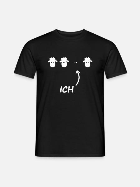 Ich Das Schwarze Schaf Sarkasmus Ironie Geschenk - Männer T-Shirt - Schwarz