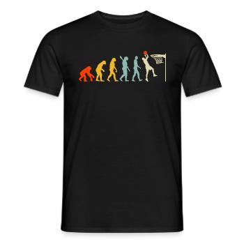 Evolution Basketball Game - Männer T-Shirt - Schwarz - Vorne - AI Model Male 178 light (178cm)