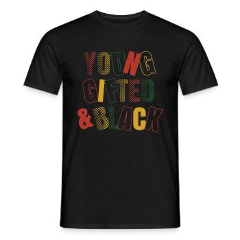 Juneteenth Black History Day Pride Gift - Men's T-Shirt - black - Front - AI Model Male 178 light (178cm)