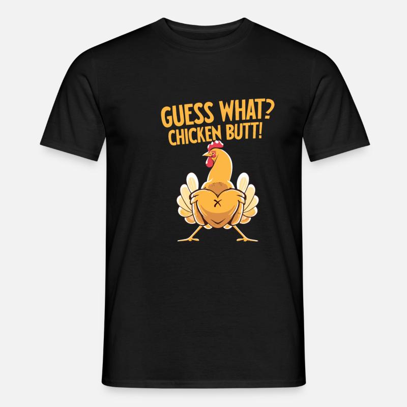 Devinez quel mégot de poulet - T-shirt homme - noir