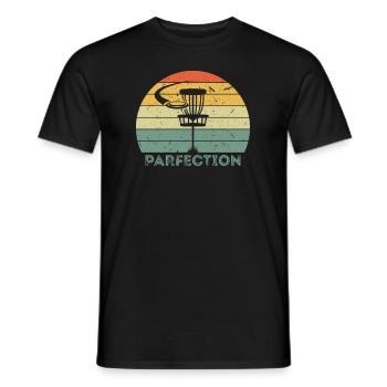 Parfection Funny Disk Golf Disk Golf Frisbee - T-shirt homme - noir - Devant - AI Model Male 178 light (178cm)