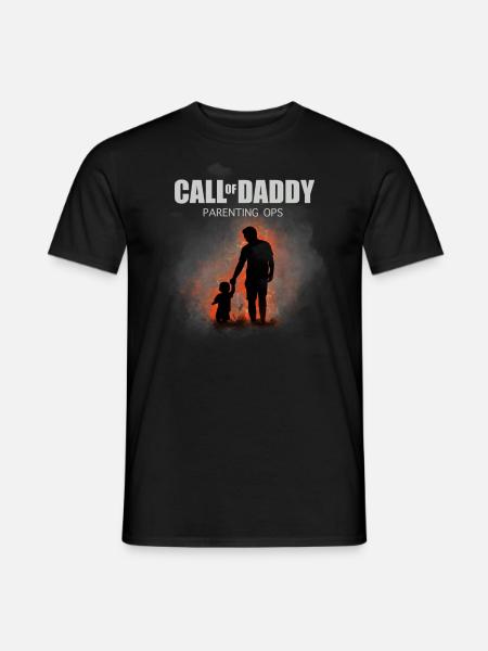Call of Daddy Design - Men's T-Shirt - black