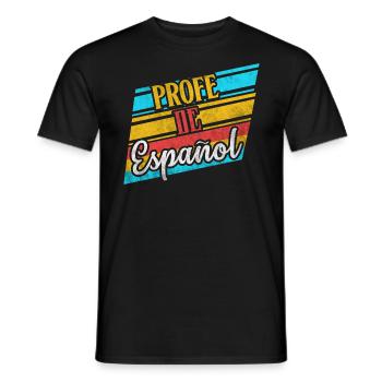 Profe De Espanol espagnol professeur cadeaux costume - T-shirt homme - noir - Devant - AI Model Male 178 light (178cm)