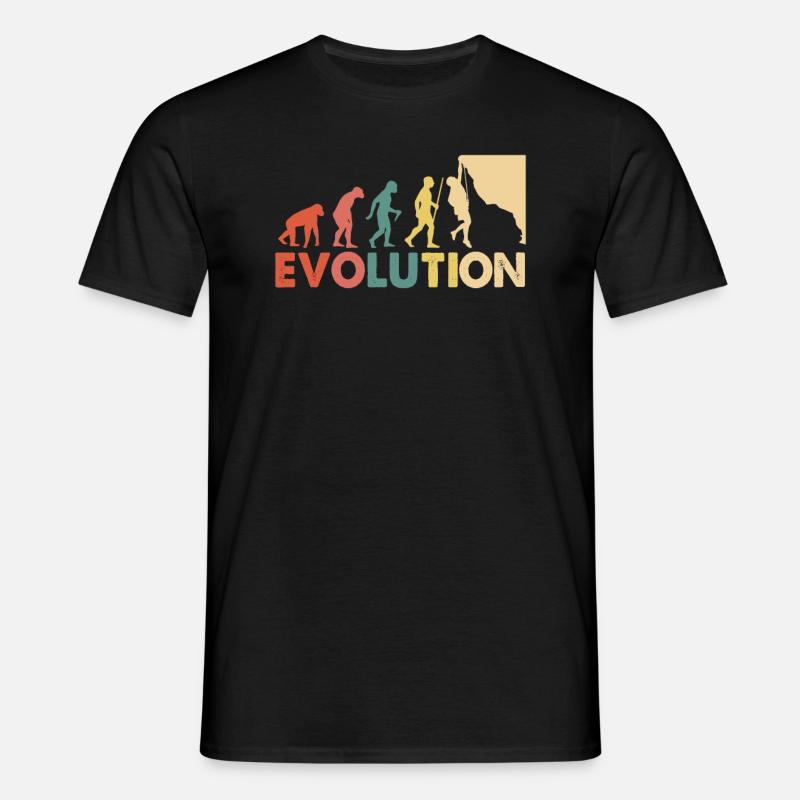 Klettern Evolution Escalade - Männer T-Shirt - Schwarz