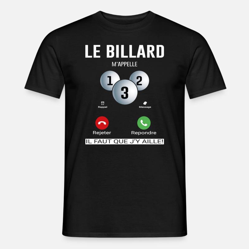 Le Billard M'appelle - T-shirt homme - noir