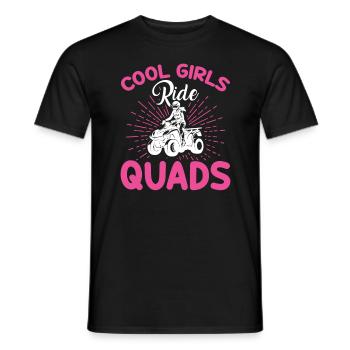 Les Filles Cool Conduisent Des Quads - T-shirt homme - noir - Devant - AI Model Male 178 light (178cm)