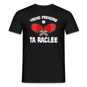 Viens Prendre Ta Raclée - T-shirt homme - noir - Devant - AI Model Male 178 light (178cm)