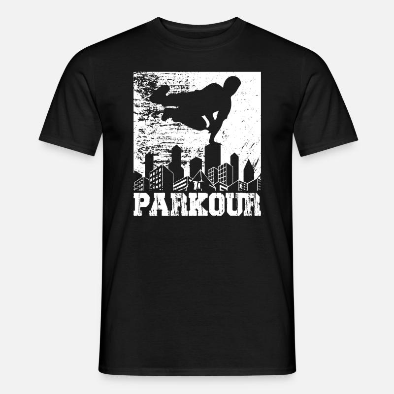 Parkour - Männer T-Shirt - Schwarz