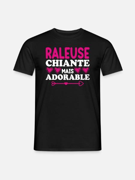 Raleuse Chiante Mais Adorable - T-shirt homme - noir