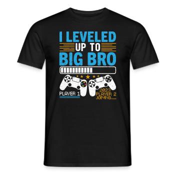 J'ai Atteint Le Niveau De Frère 2023 - T-shirt homme - noir - Devant - AI Model Male 178 light (178cm)