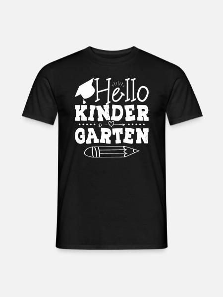 Hello Kindergarten - Men's T-Shirt - black