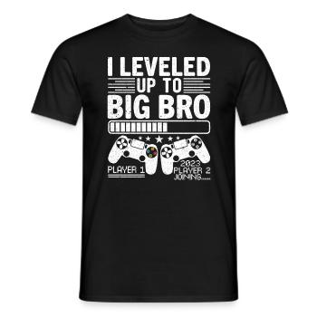 J'ai Atteint Le Niveau De Frère 2023 - T-shirt homme - noir - Devant - AI Model Male 178 light (178cm)
