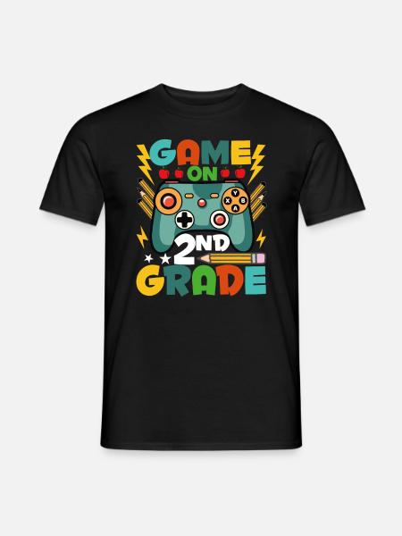 Game on the 2nd grade - Men's T-Shirt - black