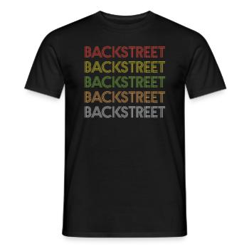 Backstreet - T-shirt homme - noir - Devant - AI Model Male 178 light (178cm)