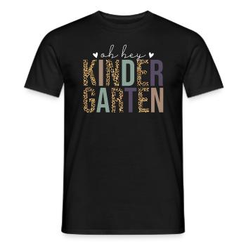 Oh Hey Kindergarten - Männer T-Shirt - Schwarz - Vorne - AI Model Male 178 light (178cm)