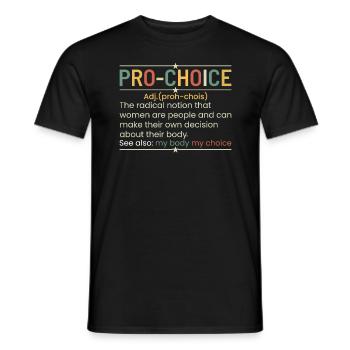 Une Drôle De Définition Du Pro-choix - T-shirt homme - noir - Devant - AI Model Male 178 light (178cm)