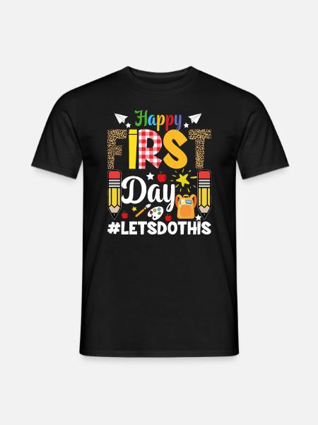 Hello Kindergarten - Men's T-Shirt - black