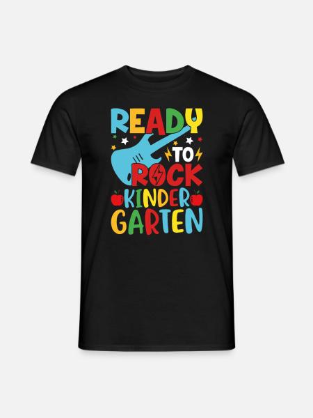 Ready to get kindergarten moving - Men's T-Shirt - black