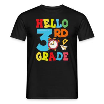 Hello 3rd Year - Men's T-Shirt - black - Front - AI Model Male 178 light (178cm)