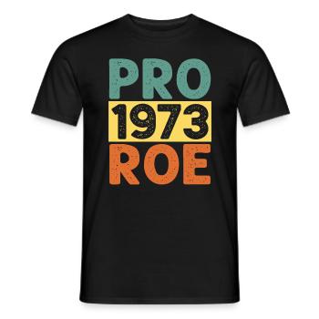 Pro 1973 Roe - Männer T-Shirt - Schwarz - Vorne - AI Model Male 178 light (178cm)